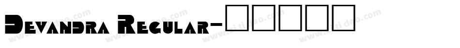Devandra Regular字体转换
